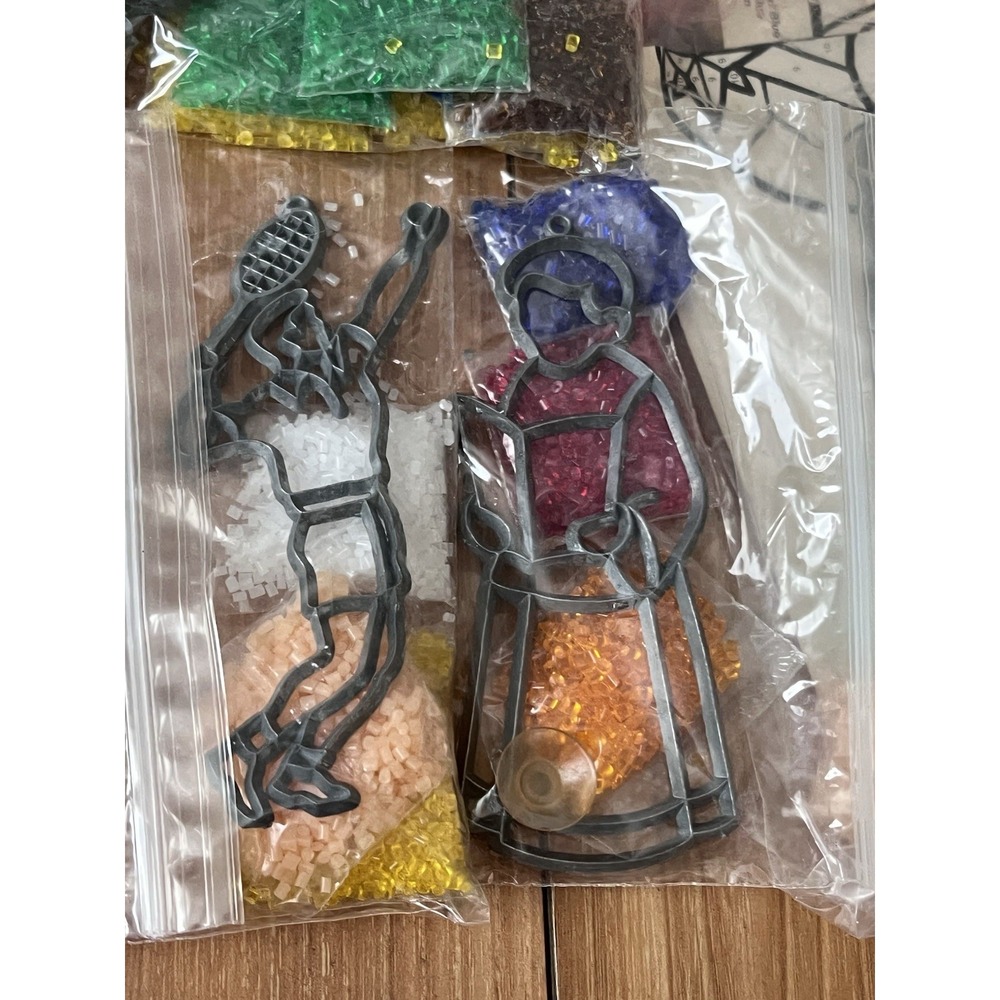 Vtg Makit & Bakit Stained Glass Suncatcher Disney Nature Nativity - Picture 8 of 10